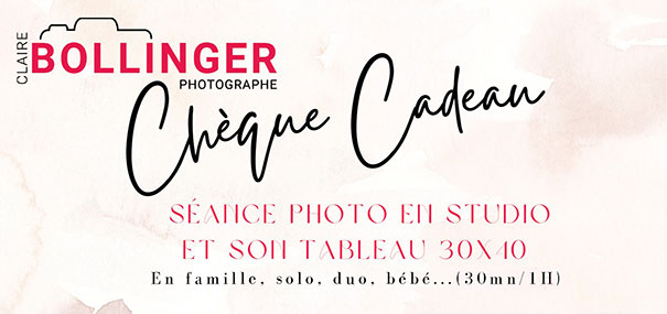 chèque cadeau photo à Colmar d'une valeur de 310 €