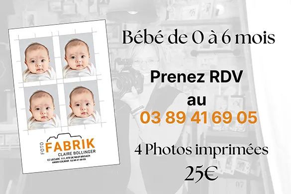 Photos d'identités d'enfants de moins de 6 mois à Colmar